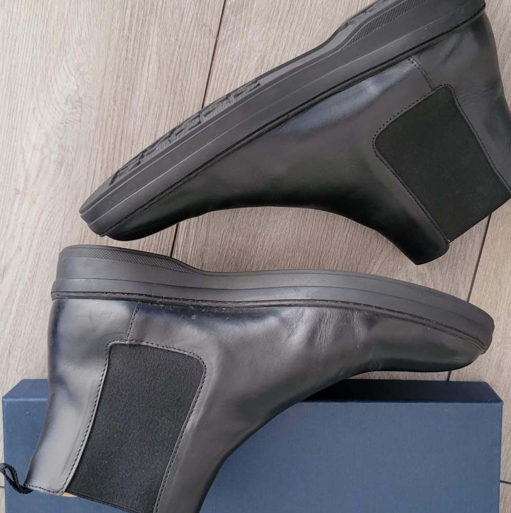 Jack Erwin Leather Boots 9.5 Black